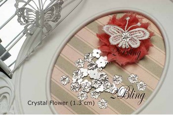 Arcylic Crystal Flower (Pack of 25)